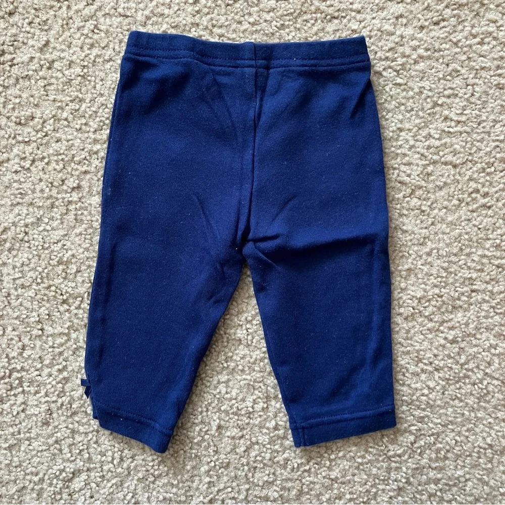 Set of Three Baby Leggings - Navy, Pink, Floral - Various Brands